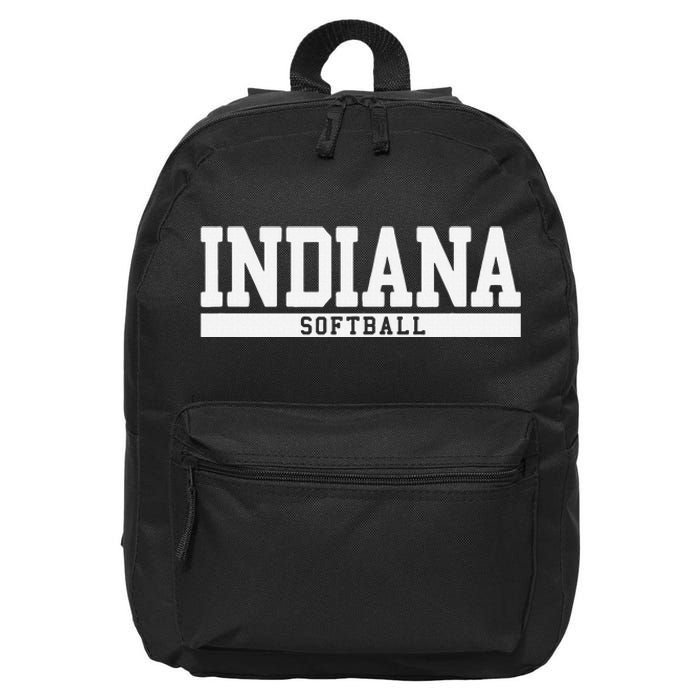 Indiana Softball 16 in Basic Backpack