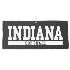 Indiana Softball Large Microfiber Waffle Golf Towel