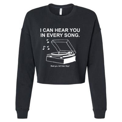 Ithinkihatemyself Store I Can Hear You In Every Song Limited Cropped Pullover Crew
