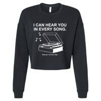 Ithinkihatemyself Store I Can Hear You In Every Song Limited Cropped Pullover Crew