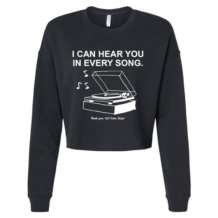 Ithinkihatemyself Store I Can Hear You In Every Song Limited Cropped Pullover Crew
