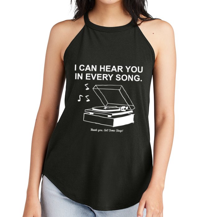 Ithinkihatemyself Store I Can Hear You In Every Song Limited Women's Perfect Tri Rocker Tank