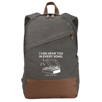 Ithinkihatemyself Store I Can Hear You In Every Song Limited Cotton Canvas Backpack