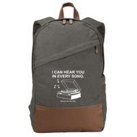 Ithinkihatemyself Store I Can Hear You In Every Song Limited Cotton Canvas Backpack