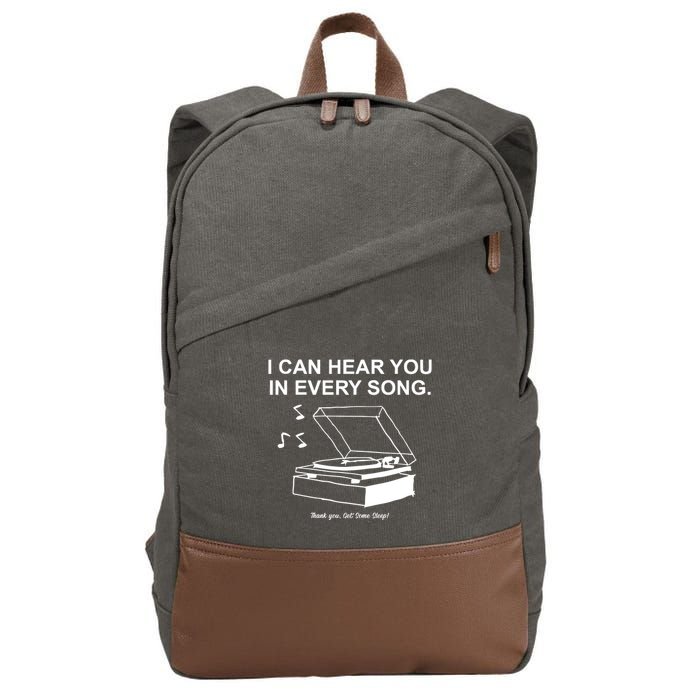 Ithinkihatemyself Store I Can Hear You In Every Song Limited Cotton Canvas Backpack