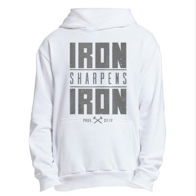 Iron Sharpens Iron Christian Bible Scripture Gym Urban Pullover Hoodie