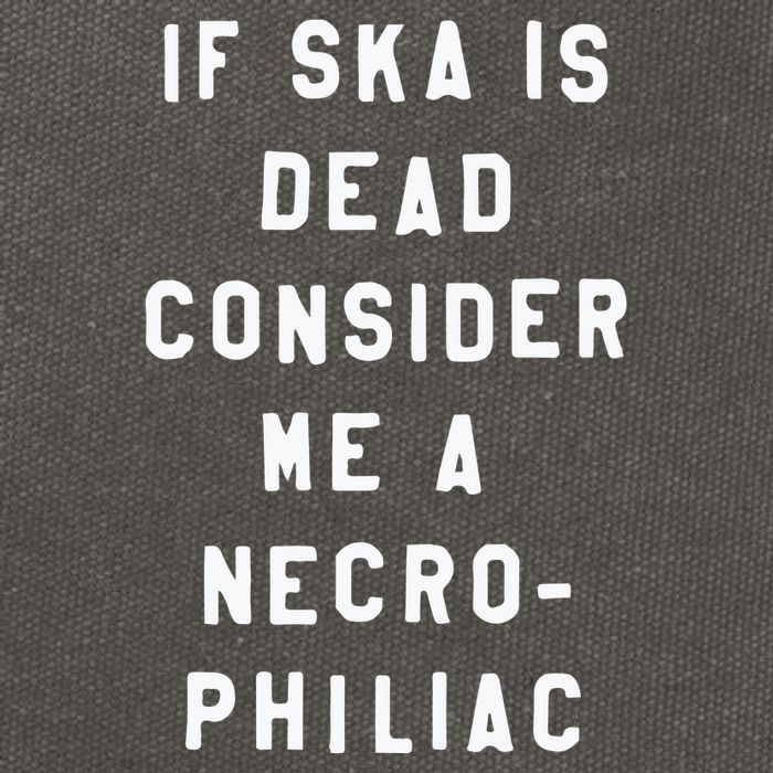 If Ska Is Dead Consider Me A Necro Philiac Cotton Canvas Backpack