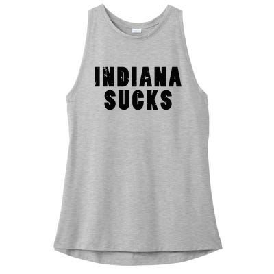 Indiana Sucks Ladies PosiCharge Tri-Blend Wicking Tank