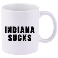 Indiana Sucks 11oz C Handle Ceramic Mug