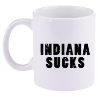 Indiana Sucks 11oz C Handle Ceramic Mug