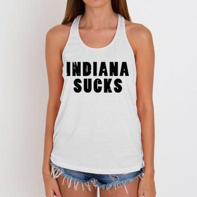 Indiana Sucks Women's Knotted Racerback Tank