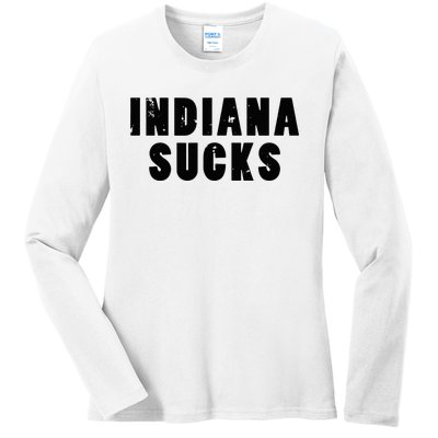 Indiana Sucks Ladies Long Sleeve Shirt