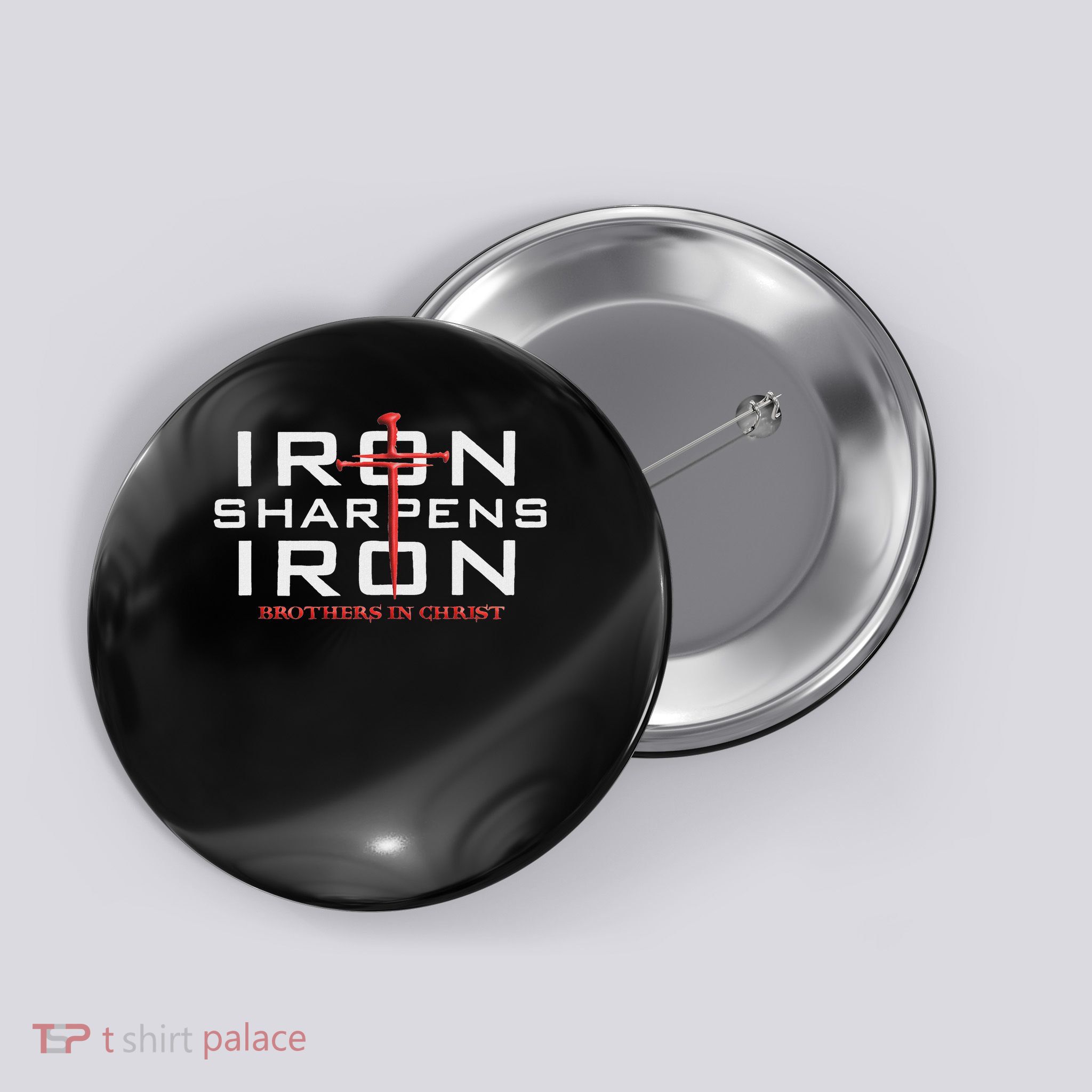 Iron Sharpens Iron Brothers S Button