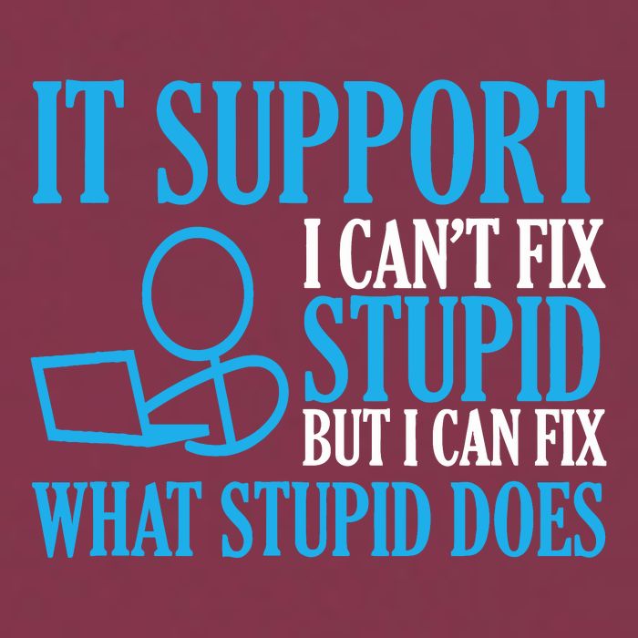 It Support I CanT Fix Stupid Design For Computer Techs 16oz Travel Tumbler