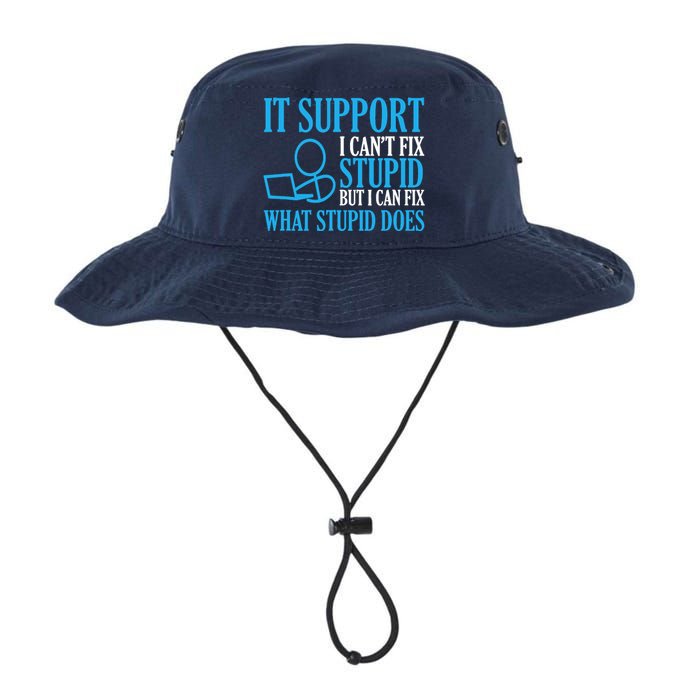 It Support I CanT Fix Stupid Design For Computer Techs Legacy Cool Fit Booney Bucket Hat