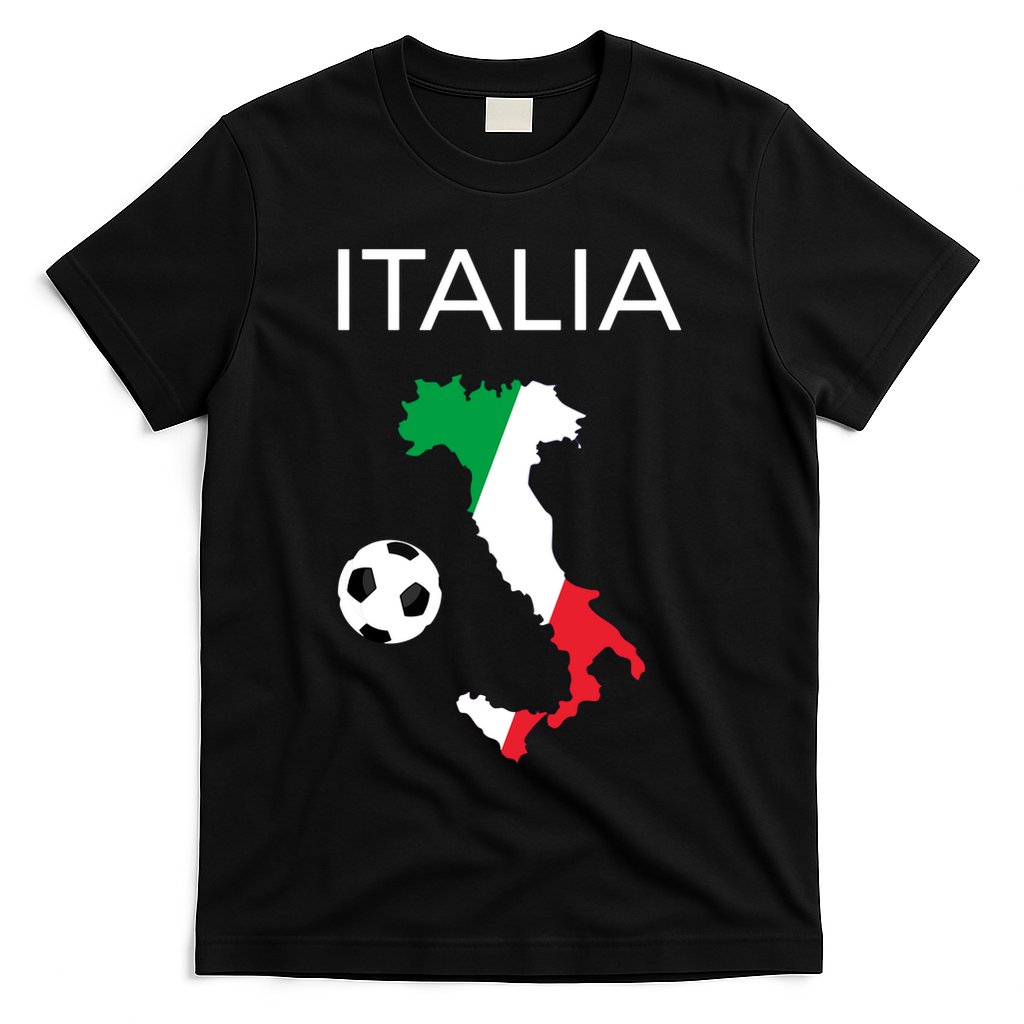 Italy Soccer Italia Forza Azzurri Italian Flag Long Sleeve T-Shirt