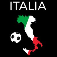 Italy Soccer Italia Forza Azzurri Italian Flag Long Sleeve T-Shirt