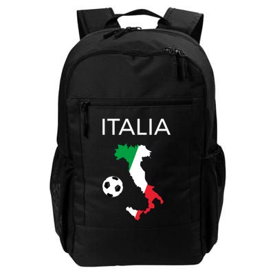 Italy Soccer Italia Forza Azzurri Italian Flag Long Sleeve Backpack