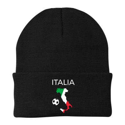 Italy Soccer Italia Forza Azzurri Italian Flag Long Sleeve Beanie
