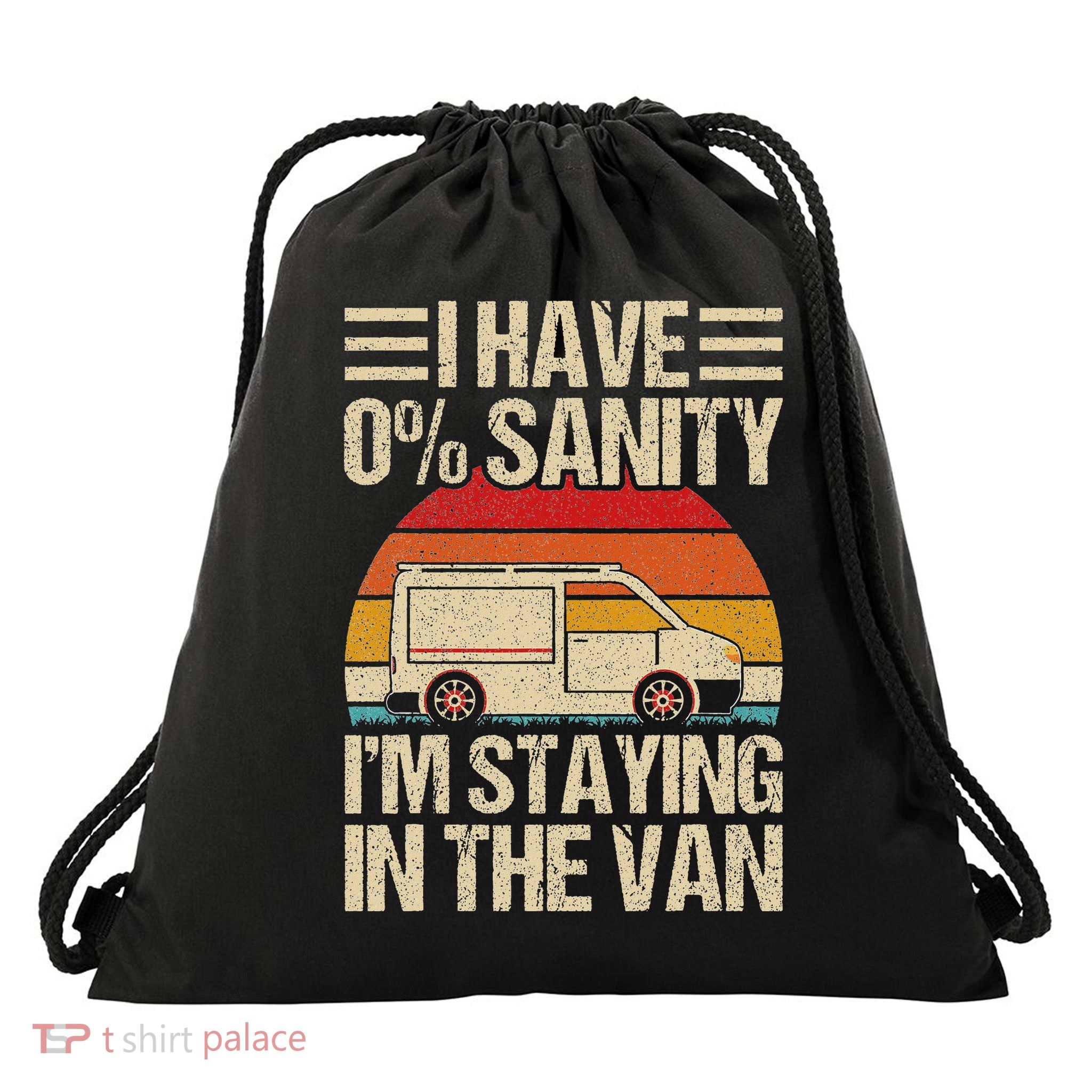 IM Staying In Tha Van Phasmophobia Drawstring Bag
