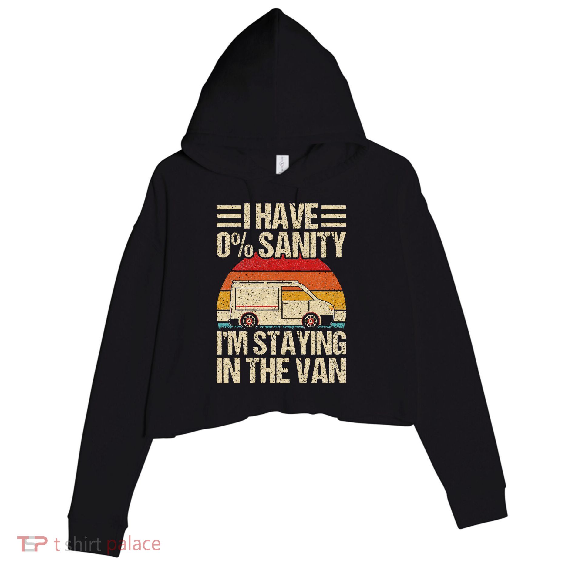 IM Staying In Tha Van Phasmophobia Crop Fleece Hoodie