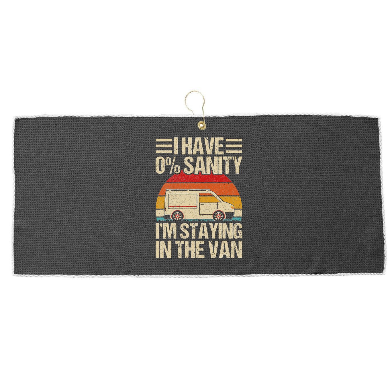 IM Staying In Tha Van Phasmophobia Large Microfiber Waffle Golf Towel