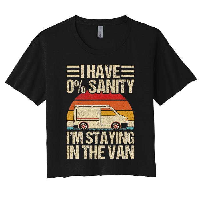 IM Staying In Tha Van Phasmophobia Women's Crop Top Tee