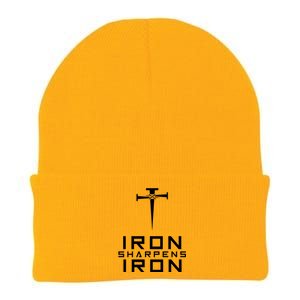 Iron Sharpens Iron Christian Faith Knit Cap Winter Beanie