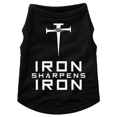 Iron Sharpens Iron Christian Faith Doggie Tank