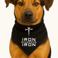 Iron Sharpens Iron Christian Faith USA-Made Doggie Bandana