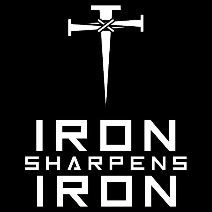 Iron Sharpens Iron Christian Faith Drawstring Bag
