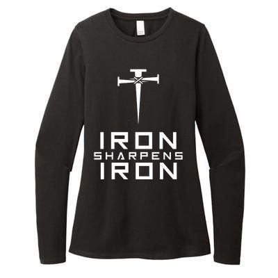 Iron Sharpens Iron Christian Faith Womens CVC Long Sleeve Shirt