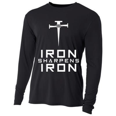 Iron Sharpens Iron Christian Faith Cooling Performance Long Sleeve Crew