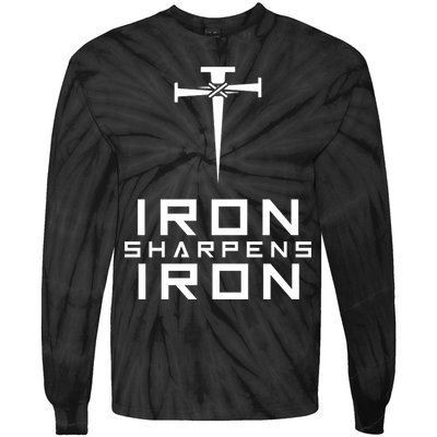 Iron Sharpens Iron Christian Faith Tie-Dye Long Sleeve Shirt