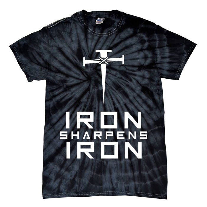 Iron Sharpens Iron Christian Faith Tie-Dye T-Shirt