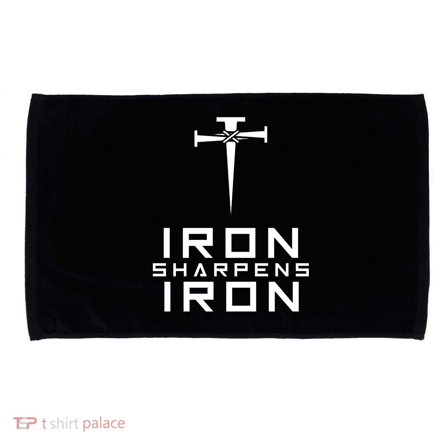 Iron Sharpens Iron Christian Faith Microfiber Hand Towel