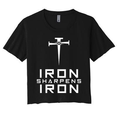 Iron Sharpens Iron Christian Faith Crop Top
