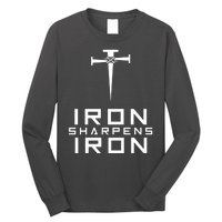 Iron Sharpens Iron Christian Faith Long Sleeve Shirt