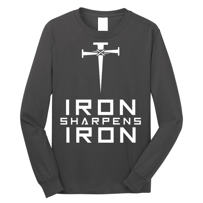 Iron Sharpens Iron Christian Faith Long Sleeve Shirt