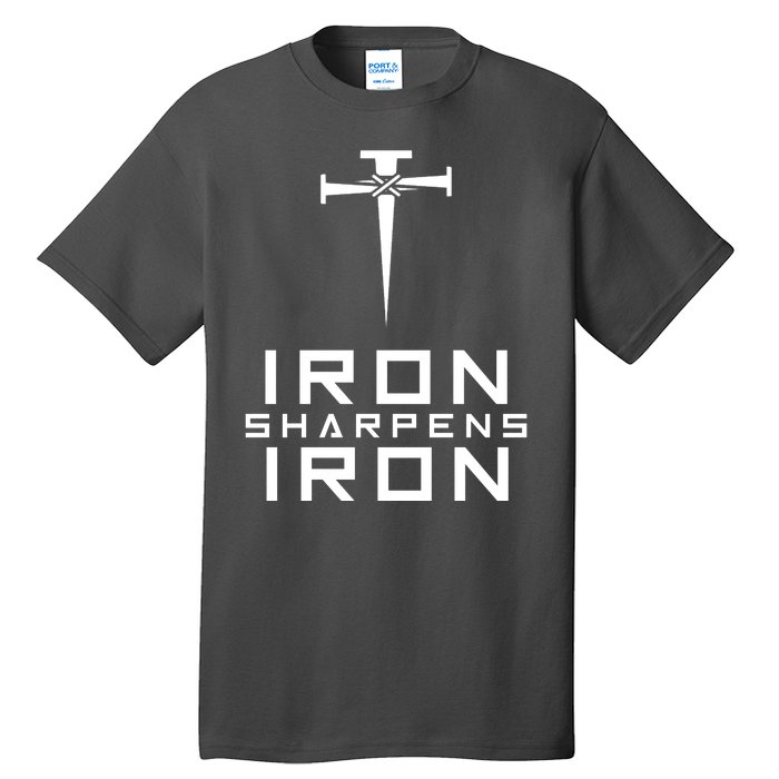 Iron Sharpens Iron Christian Faith Tall T-Shirt