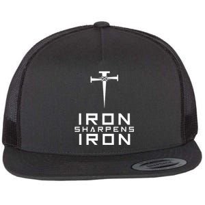 Iron Sharpens Iron Christian Faith Flat Bill Trucker Hat