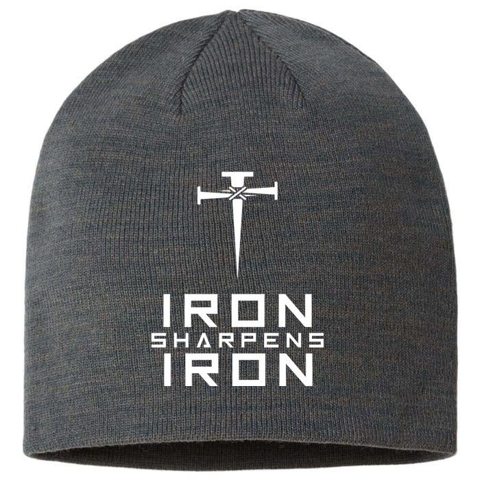 Iron Sharpens Iron Christian Faith Sustainable Beanie