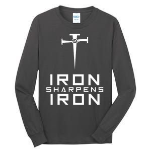 Iron Sharpens Iron Christian Faith Tall Long Sleeve T-Shirt