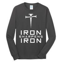 Iron Sharpens Iron Christian Faith Tall Long Sleeve T-Shirt