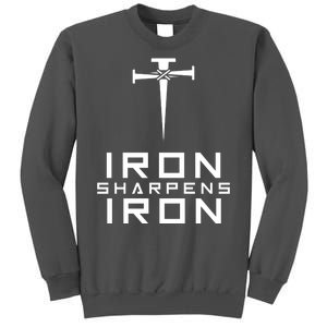 Iron Sharpens Iron Christian Faith Tall Sweatshirt