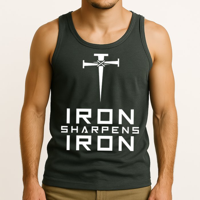 Iron Sharpens Iron Christian Faith Tank Top