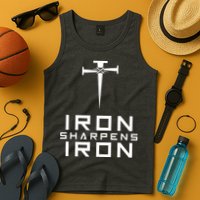 Iron Sharpens Iron Christian Faith Tank Top