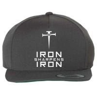 Iron Sharpens Iron Christian Faith Wool Snapback Cap