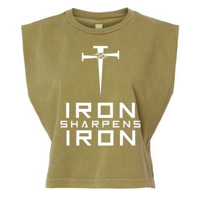 Iron Sharpens Iron Christian Faith Garment-Dyed Women's Muscle Tee