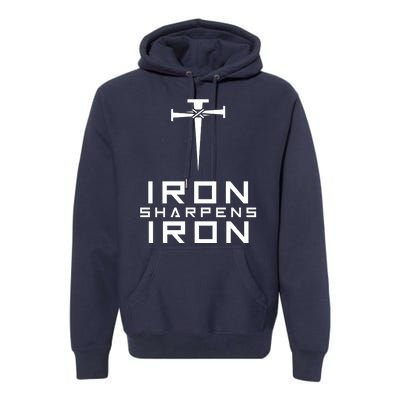 Iron Sharpens Iron Christian Faith Premium Hoodie